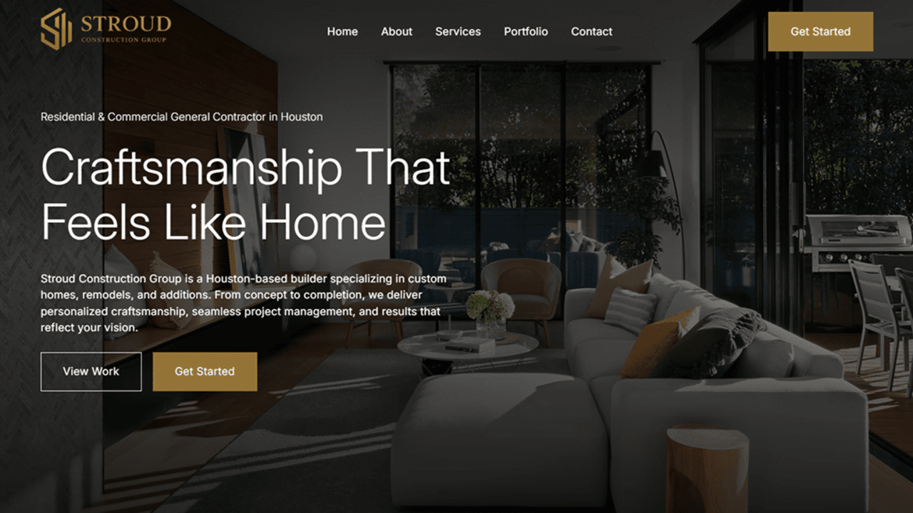 home builder web design